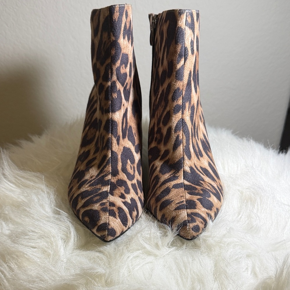 New York & Company Animal Print Ankle Booties